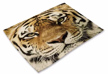 CAMMITEVER Mačka, Tiger Panda Sova Pad Mat Tablemat Handričkou Matrac Tabuľka Anti-hot Izolačné Rohože Mat & pad Jedálenský Tablemat Placemat