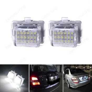 Canbus LED Licenčné Číslo Doska Svetlo Lampy PRE MercedesBenz W204 W221 W212 W216(CA139)