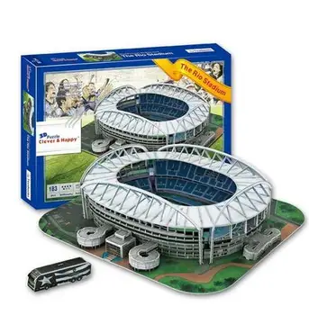 Candice guo 3D puzzle HOBBY hračky papier budovy model Šport Estádio Rio Štadión Brazília futbal futbal zhromaždiť hry, baby darček 1set