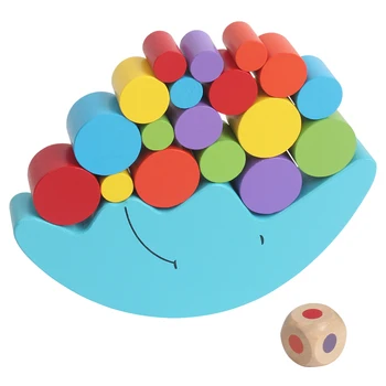 Candice guo Montessori hry, baby vzdelávacie drevená hračka inteligencie mesiac rovnováhu stavebné drevo farby blok dieťa darček k narodeninám
