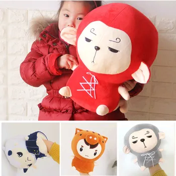 Candice guo plyšové hračky plyšové bábika cartoon zvierat modelu TV prijímača Hwayugi kórejskej Odyssey teplé ruky teplé vankúš dieťa vianočný darček 1pc