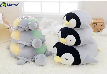 Candice guo! Q plyšové hračky Metoo mora zvierat dúha farieb korytnačka penguin papa obliečky na vankúš tvorivé narodeniny Vianočný darček 1pc