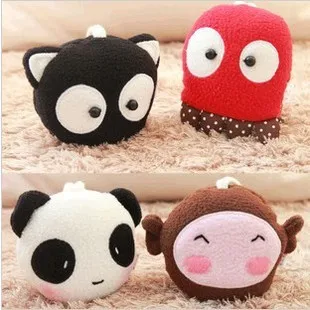 Candice guo! super roztomilý tvorivé plyšové hračky cartoon panda/octopus/monkey/cat prívesok krúžok 9 cm 1pc