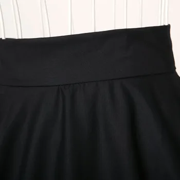 Candowlook Lete Midi Sukne Plus Veľkosť Ženy Oblečenie Vysoký Pás Skladaný A Korčuliarov, Vintage Bežné Koleno Dĺžke Saia Spodnička