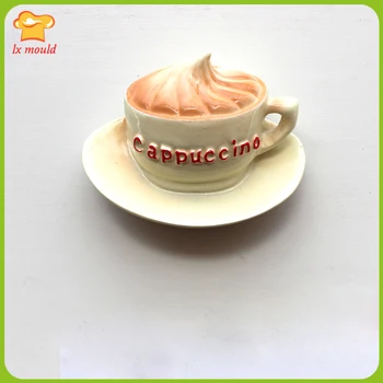 Cappuccino šálku kávy fondant cake zdobenie silikónové formy silikónové formy suché Tempo šálku kávy plesní