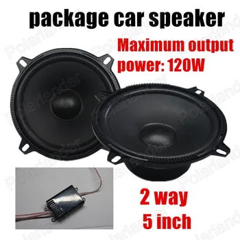 Car audio reproduktor 5 palcový Nové Audio 2x120W 2 way Auto package Reproduktor Auto Dvere Komponentné Reproduktory