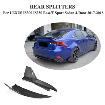 Carbon Fiber Predné Zadný Nárazník pery Splitter Zástery Príznaky pre Lexus IS F Sport Sedan 4 Dvere Len 2017-2018