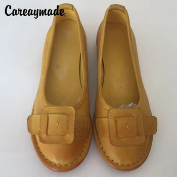 Careaymade-Teplá 2017 Nové Retro Kožené topánky ručne osobnosti pôvodnej vrstve Originálne kožené pohodlné rekreačné topánky