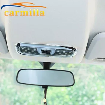 Carmilla ABS Chrome Auto Vnútorného Svetla na Čítanie Rám Nálepka pre Ford Fiesta MK7 pre Ecosport 2013 Accessores