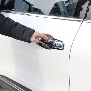 Carmilla Auto ABS Chrome Dvere Miska Ochrany Výbava Kryt Nálepka Pre Renault Koleos Samsung QM6 2016 2017 2018 Auto Príslušenstvo