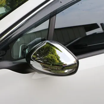 Carmilla Auto Chrome Spätné Zrkadlo ochranný Kryt Zrkadla Nálepka pre Peugeot 2008 208 2016 2017 Časti