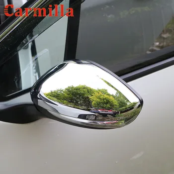 Carmilla Auto Chrome Spätné Zrkadlo ochranný Kryt Zrkadla Nálepka pre Peugeot 2008 208 2016 2017 Časti