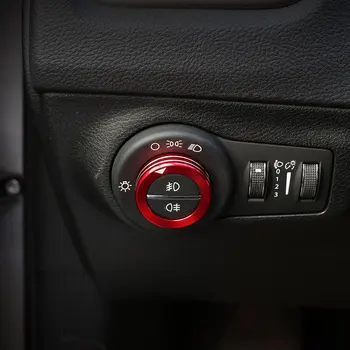 Carmilla Auto Spínač Svetlometov Gombík Výbava Kryt Svetlomety Chránič Kryty Na Jeep Compass 2017 Renegade - 2018 Príslušenstvo