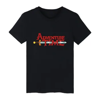 Cartoon Adventure Čas Letné Bavlnené tričko Mužov Krátky Rukáv TShirts a s T Shirt Mužov Luxus v Anime Tee Košele Dlho, 4XL