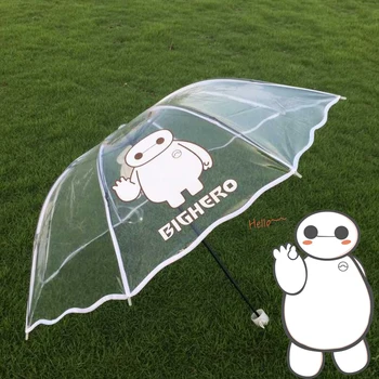Cartoon Dáždnik transparentnej Čipky detské Dáždniky Deti paraguas parapluie