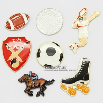 Cartoon Preklopke Kolíky kovové Odznak Vintage Klasiky Módne Retro Sport, futbal, jazdectvo