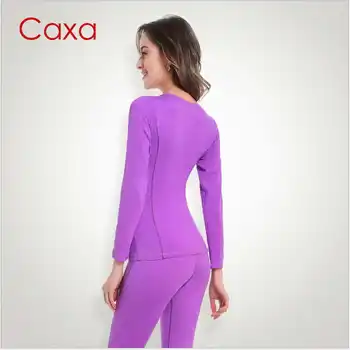 Caxa dámske zimné Slim teplá spodná bielizeň nastaviť elektrostatické prevencie Long Johns rýchle suché pančuchové nohavice na zimu teplé femme šaty