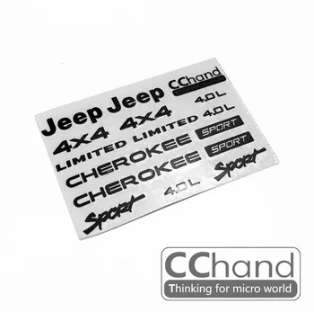 CChand AXIAL SCX10 90046 90047 cherokee kovové logo nálepky