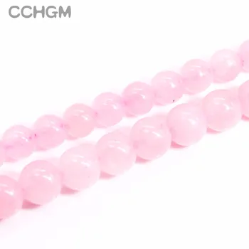 CCHGM Hot Predaj Veľkoobchod Lešteného Prírodného Rose Ružový Kremeň Kameň Korálky Pre Šperky, Takže DIY Náramok, Náhrdelník 4/6/8/10/12/14 mm