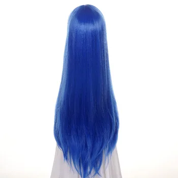Ccutoo 80 cm Wendy Marvell Modré Dlhé Rovné Syntetické Vlasy tepelnú Odolnosť Cosplay Parochňu Pre Halloween Party Kostýmy, Parochne