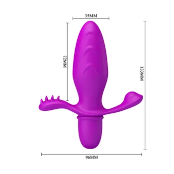 Celkom Radi Análny Sex Hračky 10 rýchlosť Análny Vibrátor Silikónový Zadok Plug Erotické Dospelých Sex Produkty Nepremokavé Bullet Vibrátory