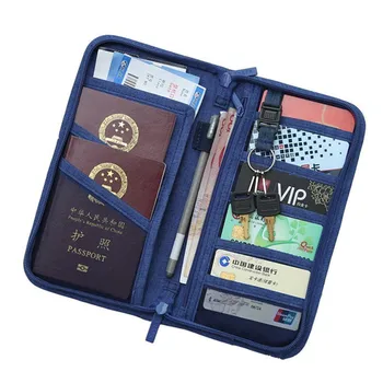 Cestovný Pas sa Vzťahuje Vrecka Peňaženku Cestovný USB Nabíjací Kábel Skladovanie Dokumentov Banka Kartu Pack Organizátor Telefón Kľúč, taška