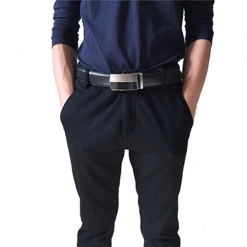 CETIRI nové dizajnér pásy pre mužov luxusné originálne kožené pás mužov 140 cm posuvné ratchet automatickej pracky, opasky ceinture homme