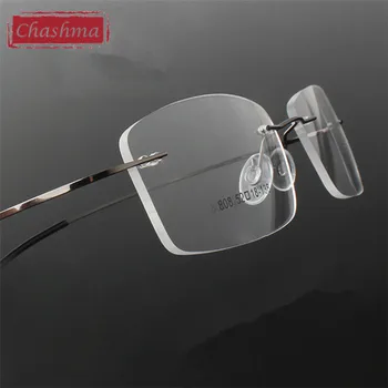 Chashma Okuliare armacao para oculos de grau Frameless Titánové Okuliare Rám Optické Okuliare Rámy pre Ženy a Mužov