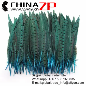 CHINAZP Factory 100ks/veľa Dĺžka 25 cm~30 cm Najvyššej Kvality Multi Farba Farbených Ringneck Bažant Chvostové Perá