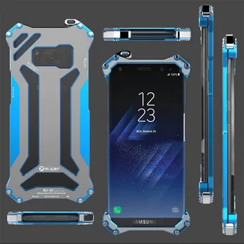 Chladný Kov Telefón puzdro Pre Samsung Galaxy S8 S8+ puzdro Pre Samsung S8 Plus R-LEN Gundam Hliníkové Prípade Coque Capa Funda S8