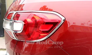 Chrome ABS Bočné Zadné zadné Svetlo Lampy Kryt Výbava 4pcs Pre Ford EVEREST SUV 4DR 2016 auto styling príslušenstvo