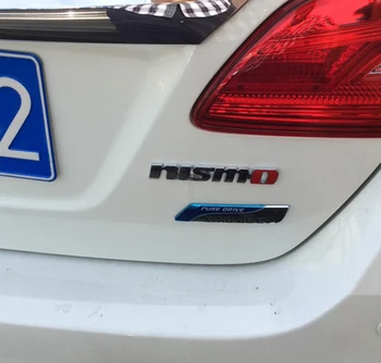 Chrome NISMO Auto Auto Samolepky Prednej Mriežky Odznak Znak Auto Styling Pre Nissan Tiida Teana Skyline krčma pri ceste X-trail Almera Qashqai