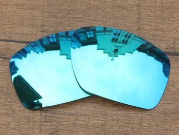Chrome Silver & Ice Blue 2 Páry Zrkadlo Polarizované Náhradné Šošovky Pre Veľké Taco slnečné Okuliare, Rám UVA & UVB Ochrany