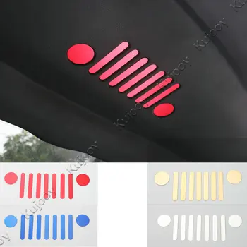 Chrome Strieborná/ Červená/ Modrá/ Červená Tatil batožinového priestoru Políčko Vnútorného Nálepky Hliníkovej Zliatiny Obtlačok na Jeep Renegade 2016 Auto Styling