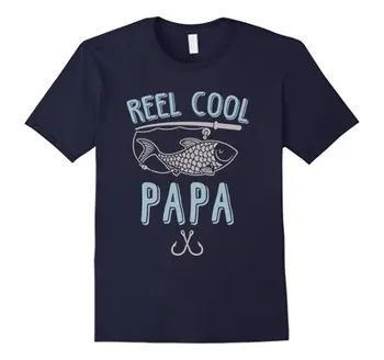 Cievky V Pohode Papa Fishinger T-Shirt Design Štýl Nové Módne Krátky Rukáv Kvalitné Tričká Mužov Tlač Krátky Rukáv O Neck T Shirt