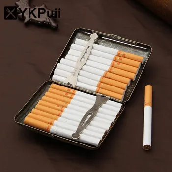 Cigareta Prípade Darčeka pre 20pcs Vintage Kovové Cigariet Prípade Darčeka Kovové Cigariet Príslušenstvo