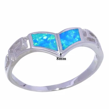 CiNily Vytvorené Blue Fire Opal Strieborné Pozlátené Veľkoobchod Módne Šperky pre Ženy Zapojenie Svadobný Dar Veľkosť Prsteňa 7-9 OJ9315