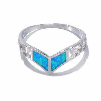 CiNily Vytvorené Blue Fire Opal Strieborné Pozlátené Veľkoobchod Módne Šperky pre Ženy Zapojenie Svadobný Dar Veľkosť Prsteňa 7-9 OJ9315