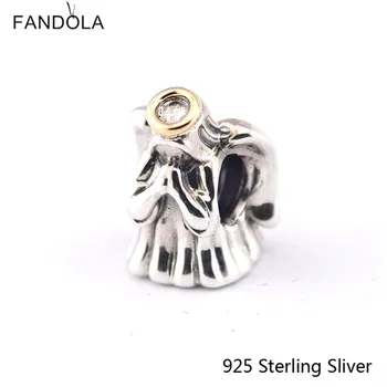 CKK 925 Sterling Silver Šperky Božieho Anjela Pôvodné Kúzlo DIY Korálky Hodí Náramky Pre Šperky Robiť