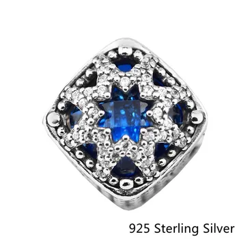 CKK 925 Sterling Silver Šperky Modrá Ľadovej Krásy Pôvodného Módny Charms Korálky Hodí Fandola Náramky