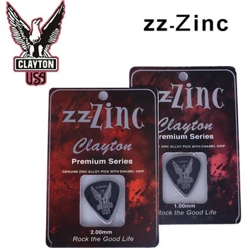 Clayton ZZ-Zinok Štandardné Kovové Gitara Vybrať Plectrum Mediátora 1/pick Rozchod 1.0 mm alebo 2,0 mm