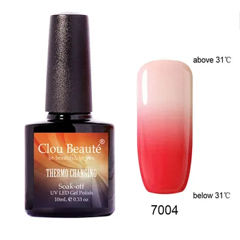 Clou Beaute Thermo Zmena Nechty Soak Off UV & LED Nechty Gel Lak UV/LED Gél Teplota Lak