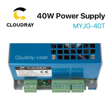 Cloudray 40W CO2 Laser Napájanie MYJG-40T 110V 220V pre CO2 Laserové Gravírovanie Rezací Stroj 35-50W