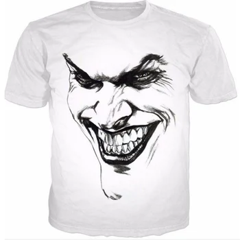 Cloudstyle 3D Tričko Mužov Krátky Rukáv T Shirt Joker, Prečo Tak Vážne 3D Tlač Módne Harajuku Horúce Letné Tričká Topy Plus Veľkosť 5XL