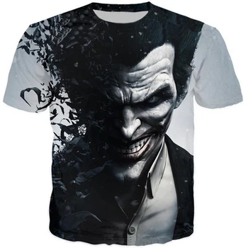 Cloudstyle 3D Tričko Mužov Krátky Rukáv T Shirt Joker, Prečo Tak Vážne 3D Tlač Módne Harajuku Horúce Letné Tričká Topy Plus Veľkosť 5XL