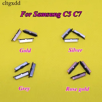 Cltgxdd 1pcs Bočné Tlačidlo Pre Samsung Galaxy C5 C7 C9 Power On / Off +Hore / Dole, Hlasitosť Tlačidlo Tlačidlo Náhradné