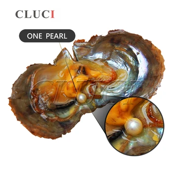 CLUCI 50pcs Zmiešané 9 farieb kolo akoya jednom a dvojičky perly ustrice, 6-8mm, jeden hliva individuálne balenie v jednom vákuové vrece