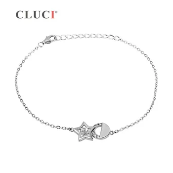 CLUCI lobster spona 925 sterling silver perly náramok accessary päť-špicaté hviezdy Náhrdelník/Náramok pre Ženy Svadobný Dar
