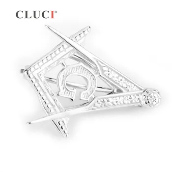 CLUCI náboženstvo charms Zadarmo-Mason 925 sterling silver medailón klietky prívesok na výrobu perlový náhrdelník šperky 3ks