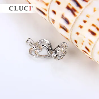 CLUCI romantická Manželská Láska Srdce charms 925 sterling silver medailón náhrdelník s príveskom, jemné šperky pre ženy